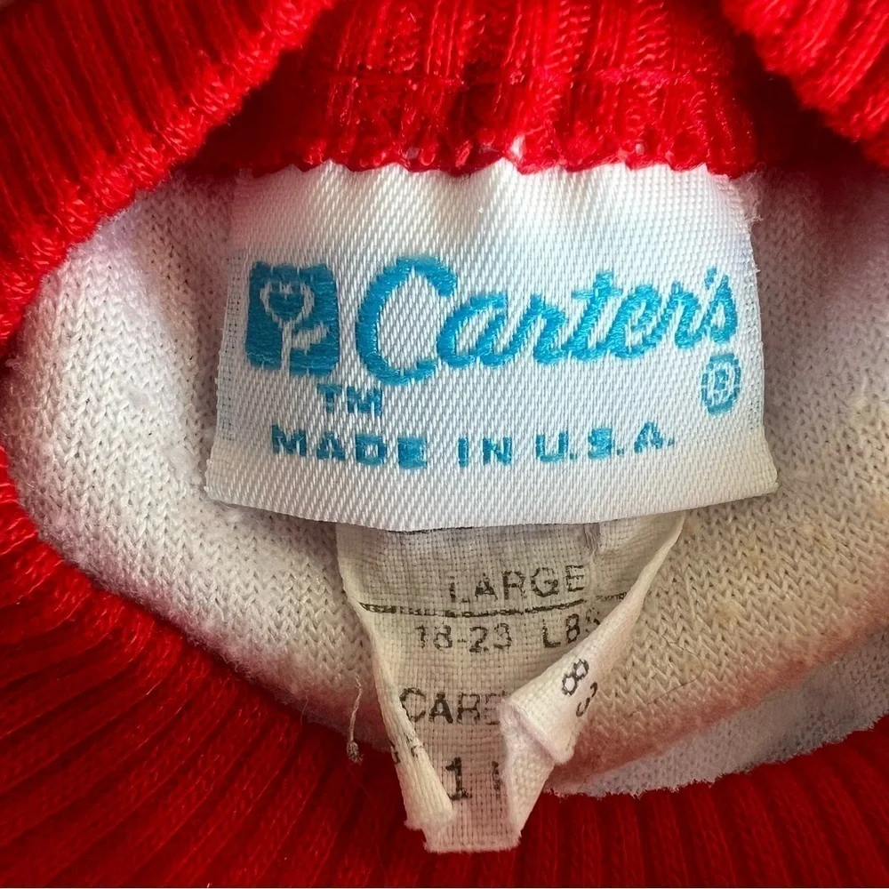 VTG Carter’s Christmas Bear Footed Sleeper Terrycloth Night Before Christmas Lrg